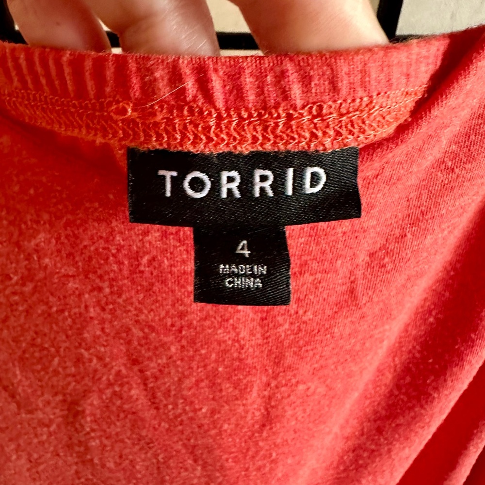 Torrid Coral Yellow Ombre Maxi Dress | Size 4 | Jersey Knit - Picture 2 of 5